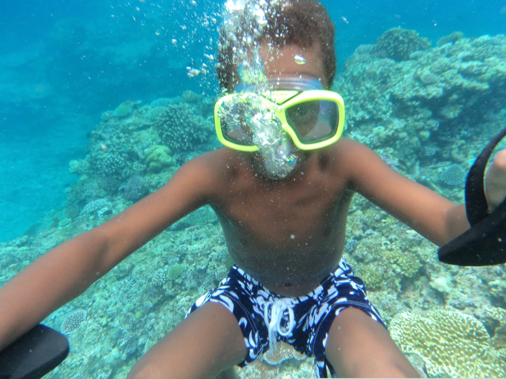Boy Snorkeling